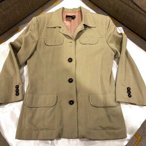 Vintage Tristan & Iseut Tan Safari Inspired Jacket, Size 11